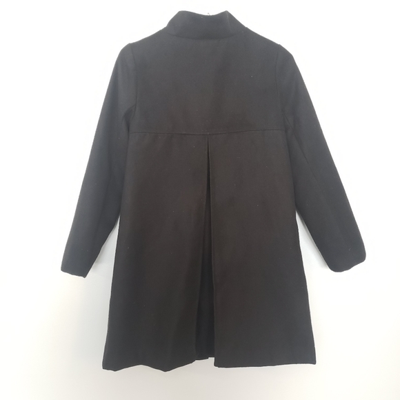 GYMBOREE Girls Black Wool Button Up Formal Winter Coat - Picture 6 of 9